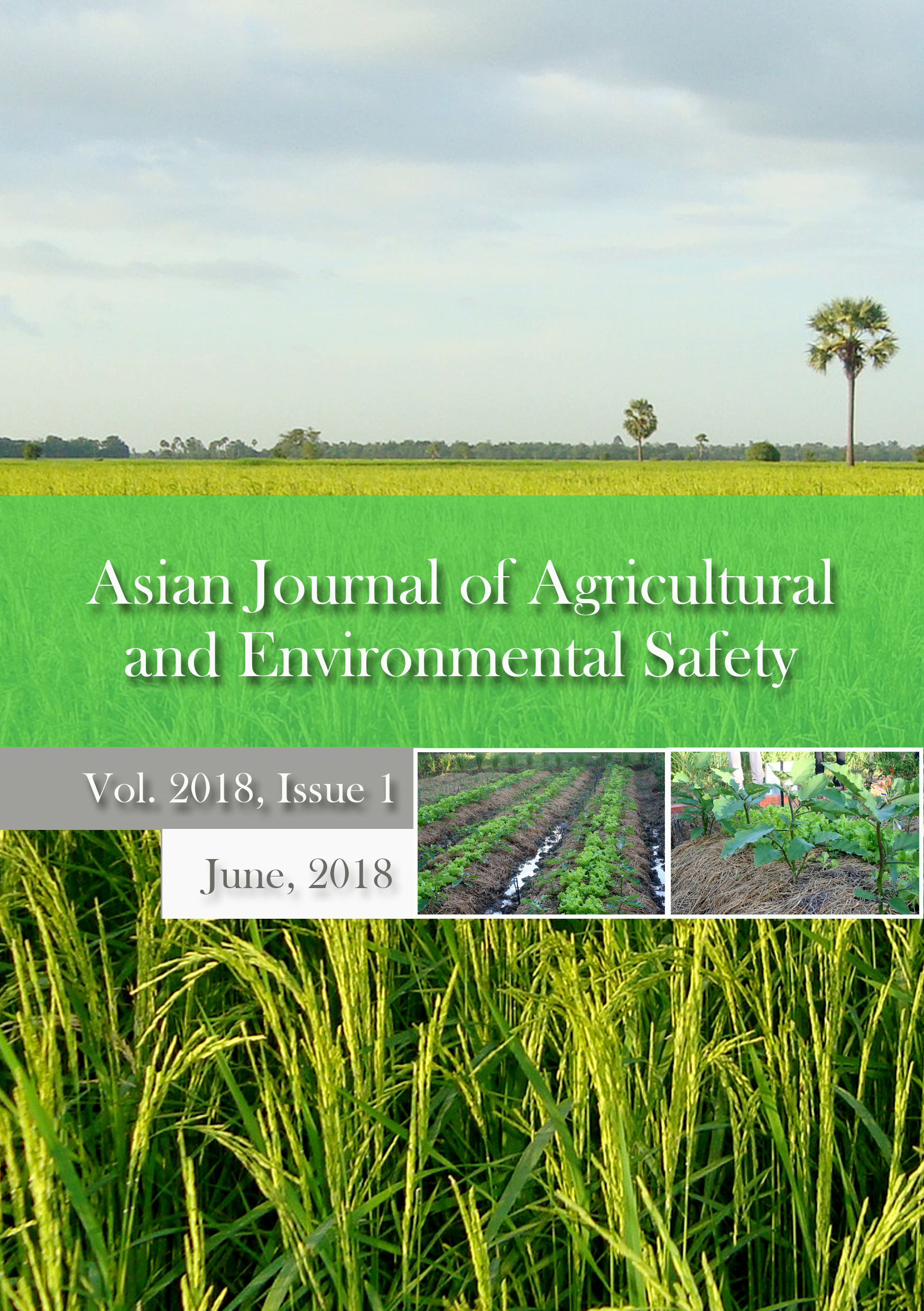 1st Issue of the Asian Journal of Agricultural and Environmental Safety ...